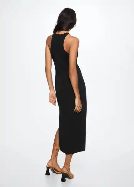 Vestido Sprio2 Negro Talla 25 Mujer Mango