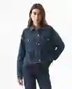 Chaqueta Trucket Azul Clásico Oscuro Talla S Femenino Chevignon