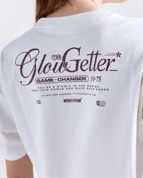 Camiseta Mujer Crudo Talla M 609G004_CRU110606 Americanino