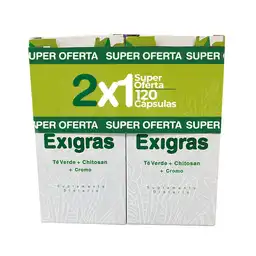 Oferta Exigras Suplemento té Verde + Chitosan Cromo