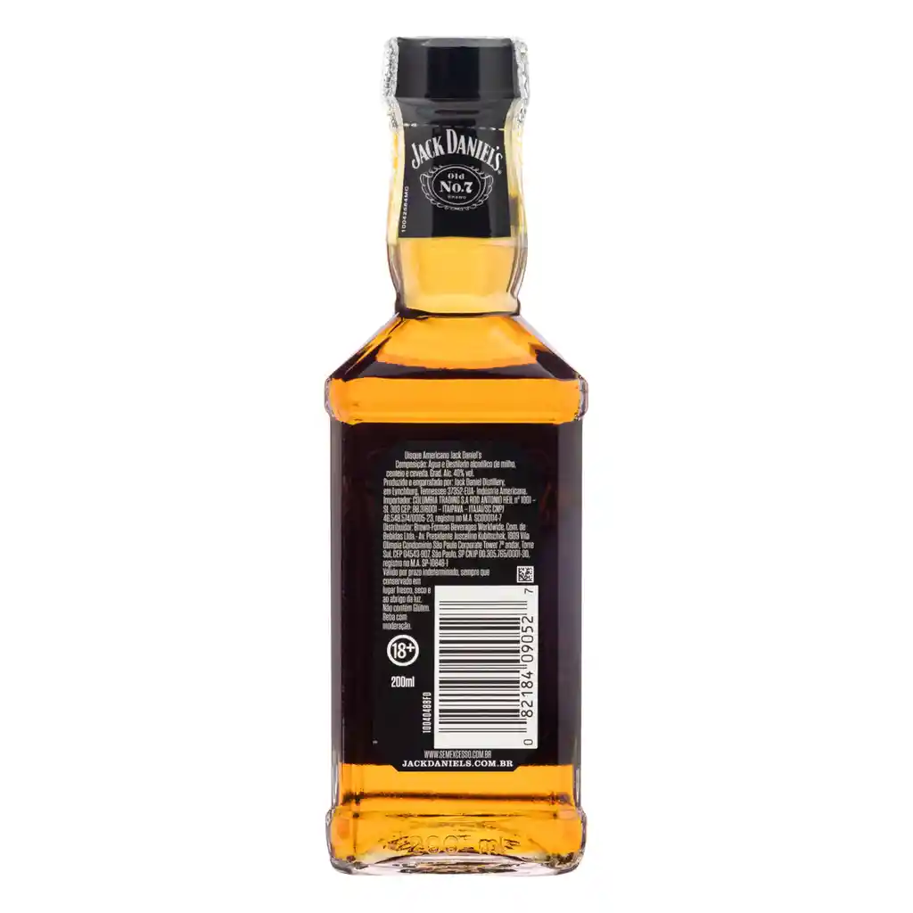 Jack Daniel's whisky no. 7 whiskey jack tennessee 200ml