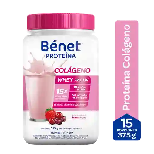 Benet Proteína Colágeno Frutos Rojos 375 g