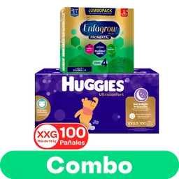 Combo Enfagrow Etapa 4 2.2 Kg + Huggies Ultraconfort Etapa 5 XXL