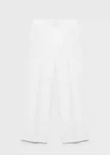 Pantalón Bruma Blanco Talla 40 Mujer Mango