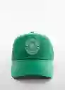 Gorra Mtc Verde Talla 99 Mujer Mango