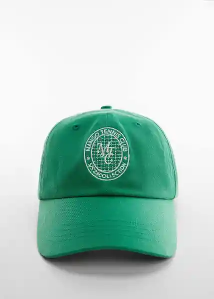 Gorra Mtc Verde Talla 99 Mujer Mango