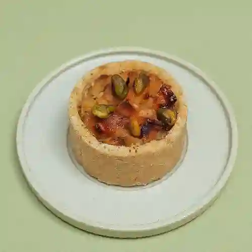 Pie de Duraznos y Pistacho