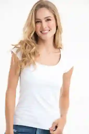 Camiseta Basica Gotera Color Blanco Crudo Talla XS Ragged