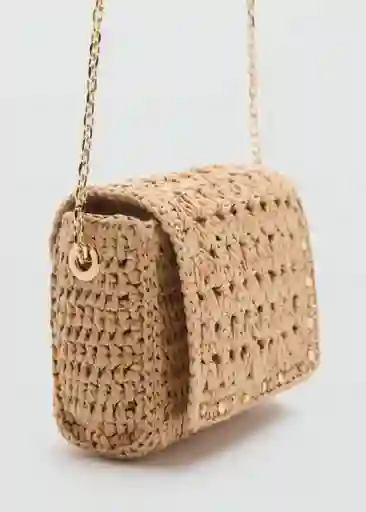 Bolso P Espiga Beige Talla 99 Mujer Mango