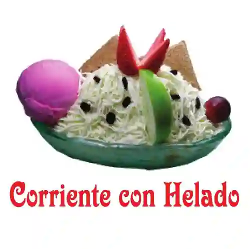 Ensalada Corriente con Helado