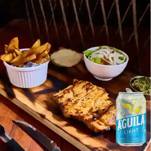 Combo Pechuga + Cerveza Aguila Light Lta 330ml