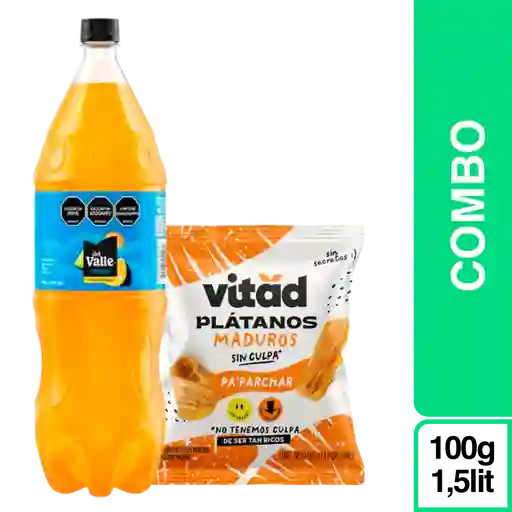 Combo Vitad Platanitos Maduros + Del Valle Fresh Frutas Cítricas