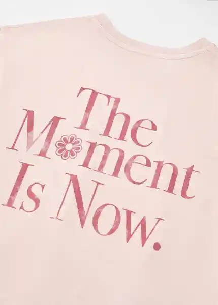 Camiseta Moment Niñas Rosa Light Talla 18 Mango