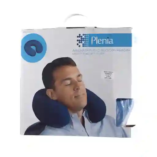 Plenia Almohada Cuello Memoria Azul