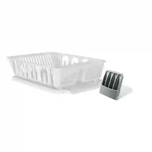 Set Imusa Escurridor De Platos Con Bandeja + Cubiertero