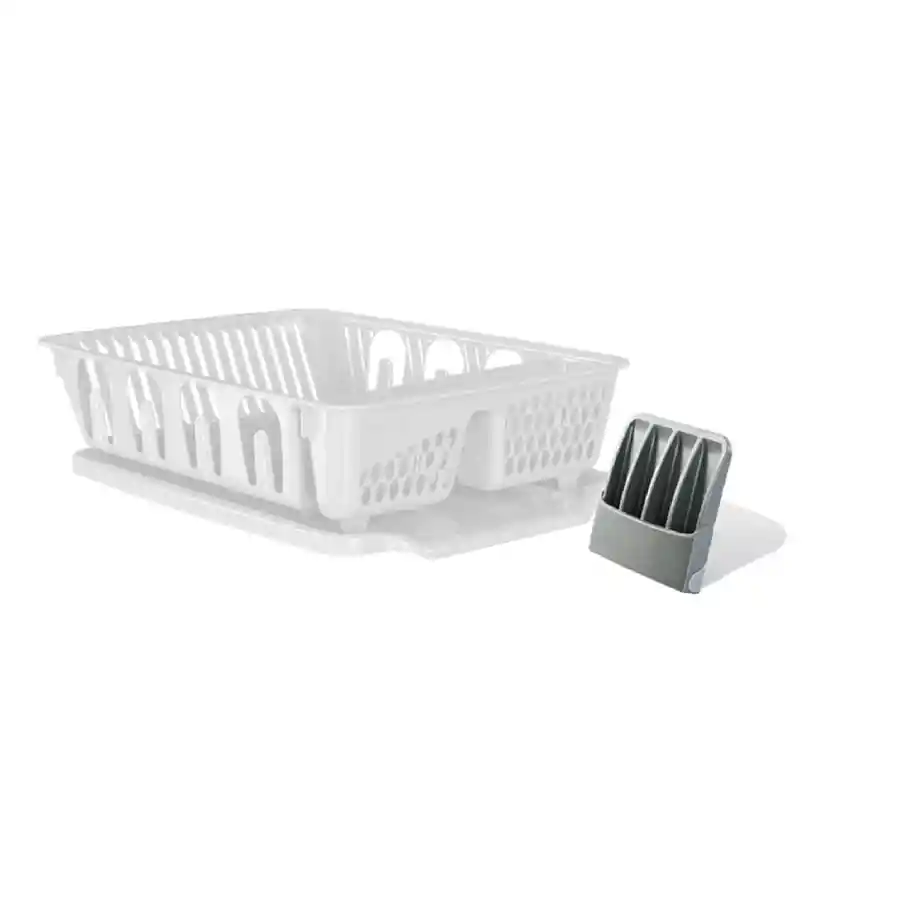 Set Imusa Escurridor De Platos Con Bandeja + Cubiertero