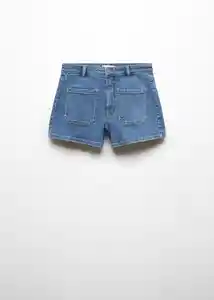 Short Pockets Tejano Oscuro Talla 19 Niñas Mango