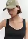 Top Rayo Negro Talla M Mujer Mango