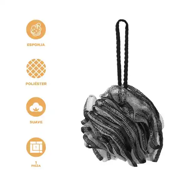 Esponja Vegetal Silvery Gray Miniso