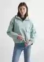 Chamarra Parka Niñas Celeste Talla 22 Mango