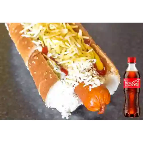 Combo Súper Perro Suizo + Coca Cola Original 400 ml