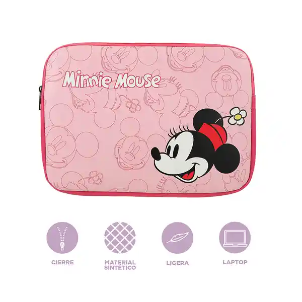 Funda Para Laptop Mickey Mouse Disney Minnie Rosa Miniso