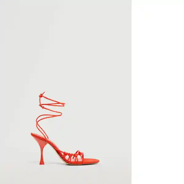 Sandalias Knot1 Naranja Talla 40 Mujer Mango