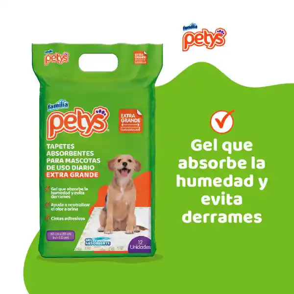 Petys Tapetes Absorbente para Mascotas Extra Grandes