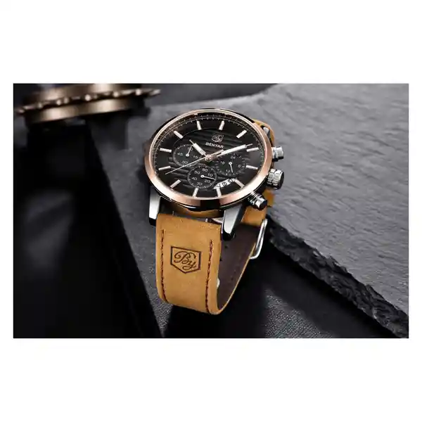 Reloj Hombre Café BY-5104 BY-51040106 Benyar