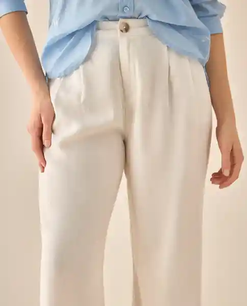 Pantalón Crudo Novia Claro Talla 8 433G015 Esprit