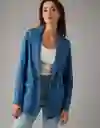 Chaqueta Mujer Azul Talla: Medium American Eagle