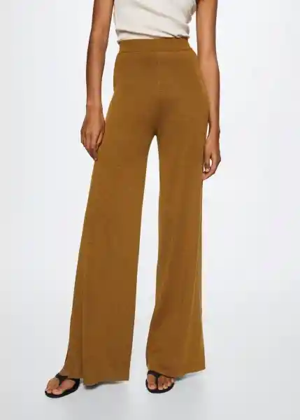 Pantalón Berries Camel Talla 24 Mujer Mango