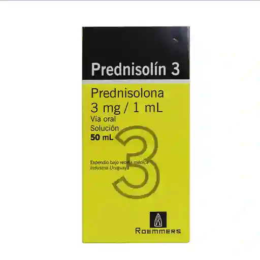 Roemmers Prednisolín 3 Solución Oral (3 mg / 1mL)