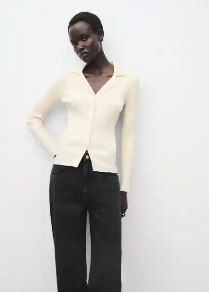 Jean Charlot Tejano Negro Talla 36 Mujer Mango