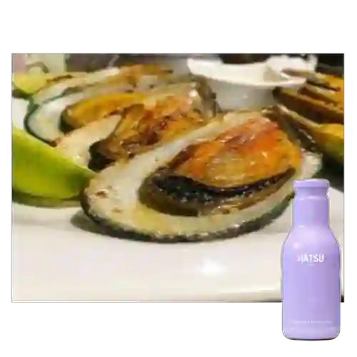 Combo Mejillones Al Ajillo + Te Hatsu Lila 400 ml