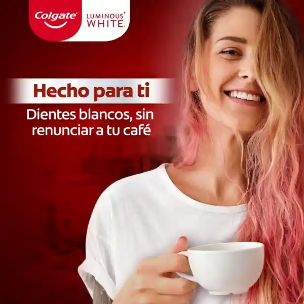 Colgate Crema Dental Luminous White Lovers Café 55 mL