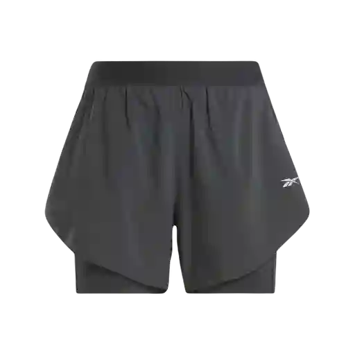 Reebok Short Running 2 In 1 Para Mujer Negro 100075412