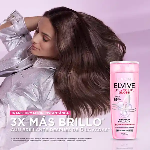 Pack Elvive Glycolic Gloss Shampoo + Acondicionador