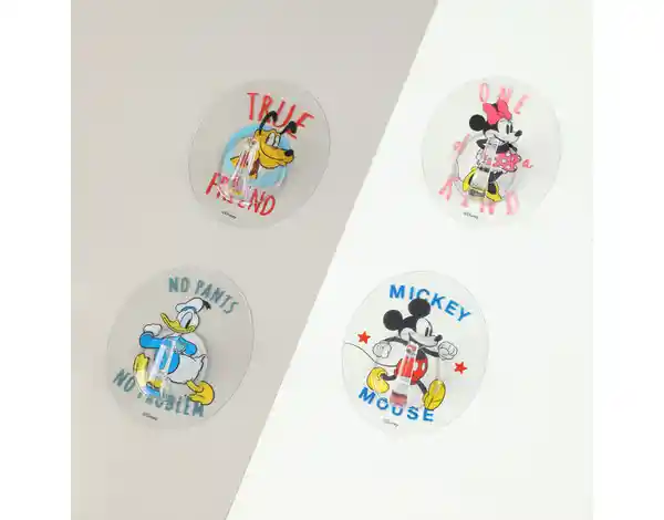 Miniso Gancho Adhesivo Redondos Sin Costura Mickey Mouse