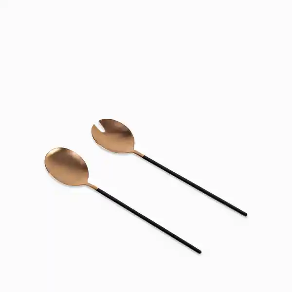 Set de Servidoras Copper - Negro Ambiente Gourmet