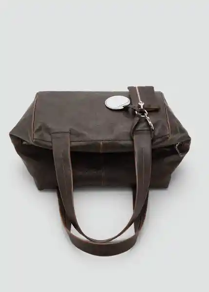 Bolso M Mauri Chocolate Talla 99 Mujer Mango