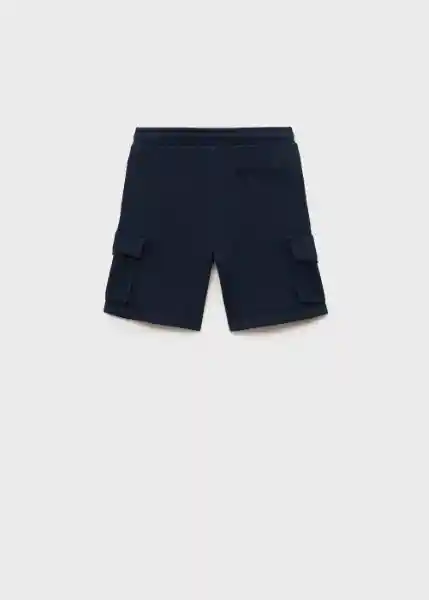 Bermuda Cargos Navy Talla 08 Niños Mango