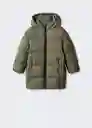 Abrigo Anorak Amerlong Khaki Talla 08 Niños Mango