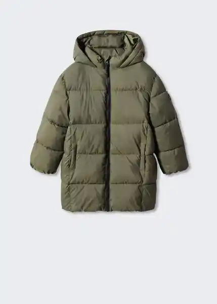 Abrigo Anorak Amerlong Khaki Talla 08 Niños Mango