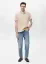 Camiseta Polo Rea Crudo Talla XL Hombre Mango
