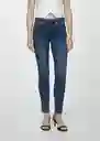 Jean Pushup Tejano Oscuro Talla 32 Mujer Mango