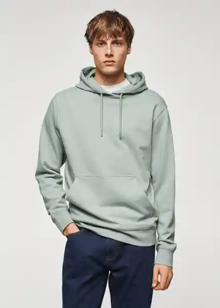 Buzo de Sudadera Bone Menta Talla XS Hombre Mango