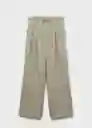 Pantalón Guesa Khaki Talla M Mujer Mango