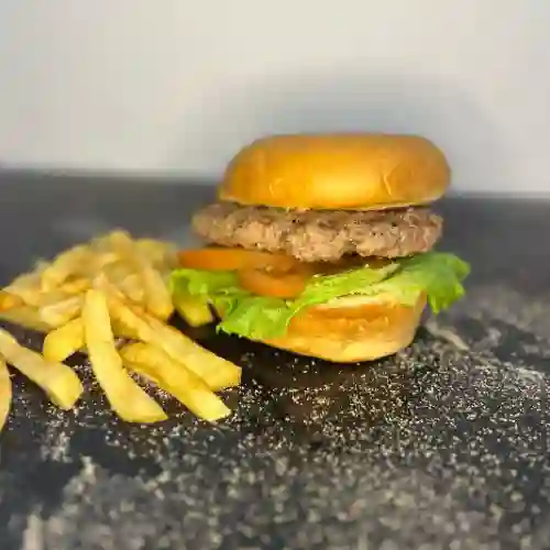 Simple Burger+papas
