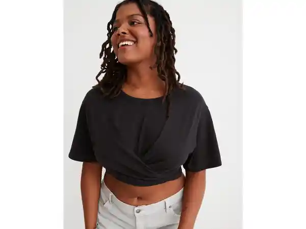 American Eagle Camiseta Crop la Espalda Especial Real Small